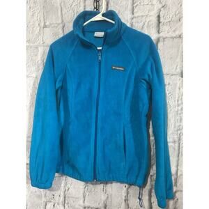 Columbia Zip Front Fleece Size Medium Blue